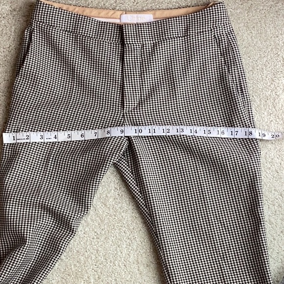 Chloe Silk Blend Houndstooth Ankle Trouser - Picture 12 of 14